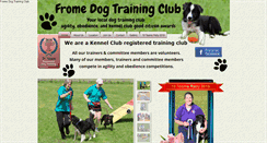 Desktop Screenshot of fromedogtrainingclub.co.uk