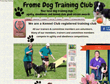 Tablet Screenshot of fromedogtrainingclub.co.uk